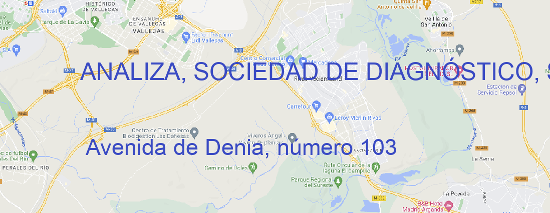 Oficina ANALIZA, SOCIEDAD DE DIAGNÓSTICO, S.L. ALICANTE