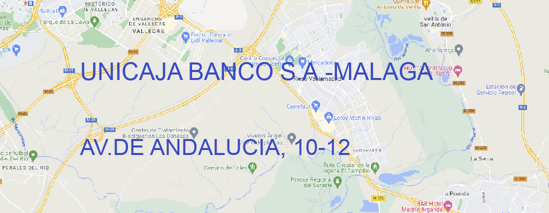Oficina UNICAJA BANCO S.A. MALAGA