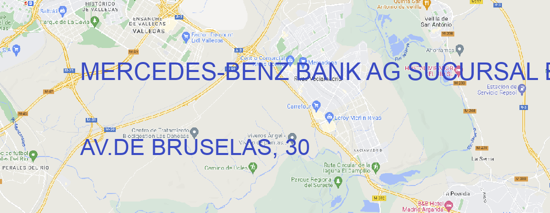 Oficina MERCEDES-BENZ BANK AG SUCURSAL EN ESPAÑA ALCOBENDAS