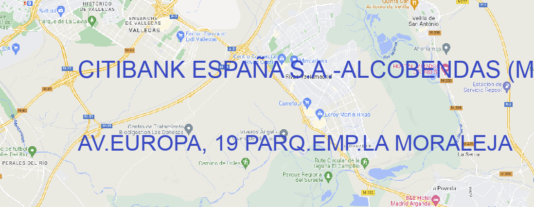 Oficina CITIBANK ESPAÑA S.A. ALCOBENDAS (MADRID)