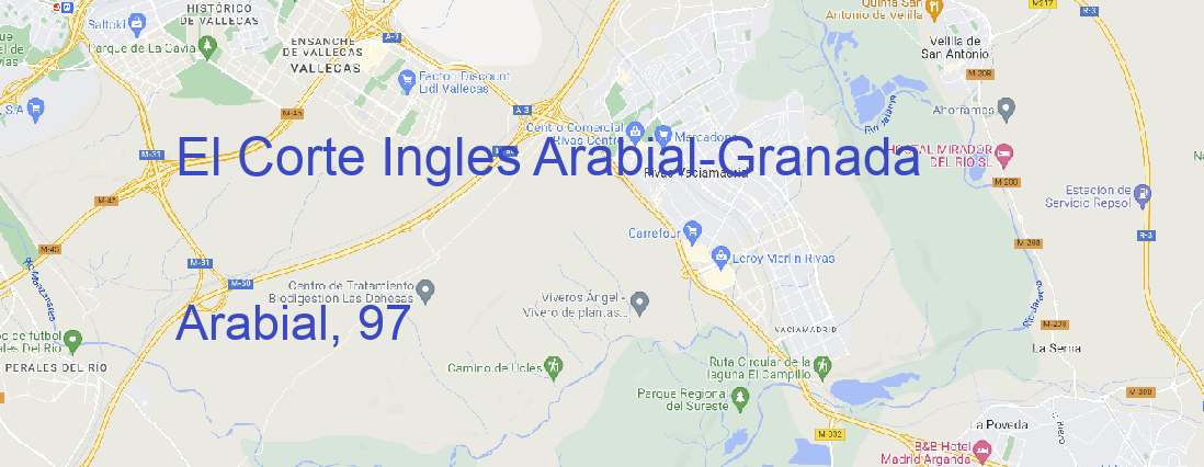 Tienda El Corte Ingles Arabial Granada