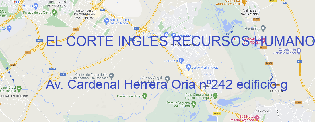 Tienda EL CORTE INGLES RECURSOS HUMANOS MADRID