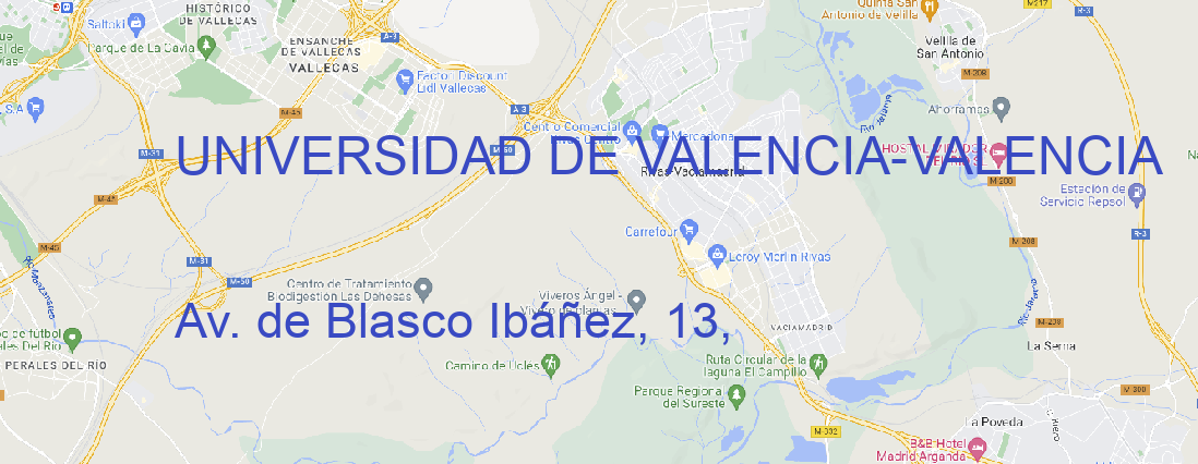Oficina UNIVERSIDAD DE VALENCIA VALENCIA