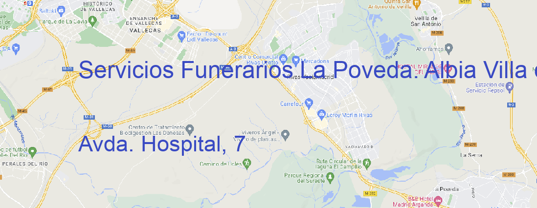 Tienda Servicios Funerarios La Poveda. Albia Villa del Pr Villa del Prado