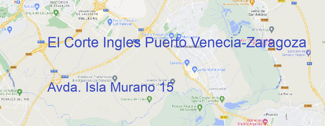 Tienda El Corte Ingles Puerto Venecia Zaragoza