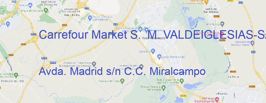 Tienda Carrefour Market S.  M. VALDEIGLESIAS SAN MARTIN DE VALDEIGLESIAS
