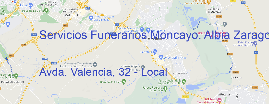 Tienda Servicios Funerarios Moncayo. Albia Zaragoza Zaragoza