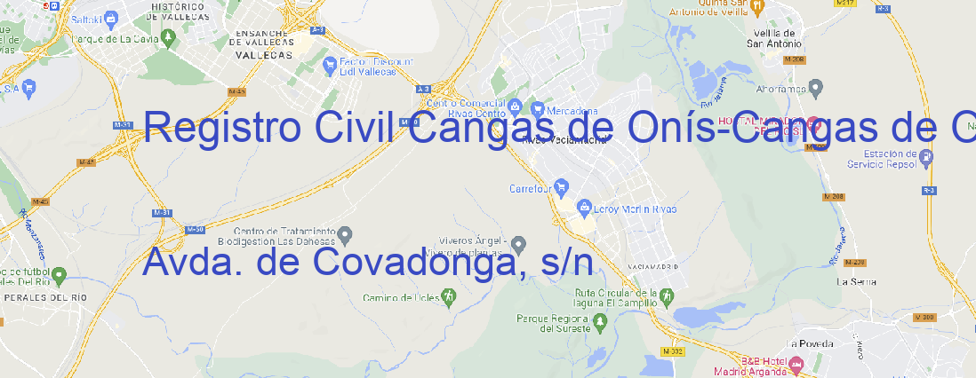 Oficina Registro Civil Cangas de Onís Cangas de Onís
