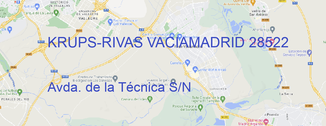 Oficina KRUPS RIVAS VACIAMADRID 28522