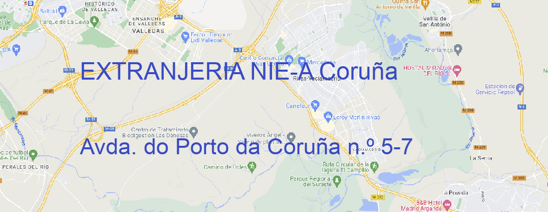 Oficina EXTRANJERIA NIE A Coruña