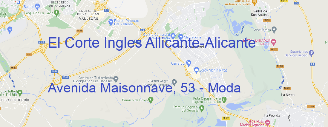 Tienda El Corte Ingles Allicante Alicante