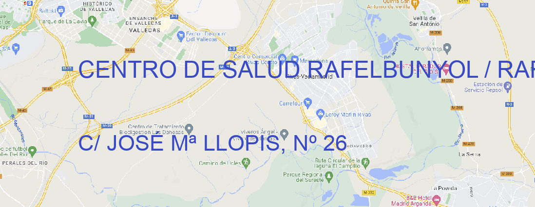 Oficina CENTRO DE SALUD RAFELBUNYOL / RAFELBUÑOL Rafelbunyol