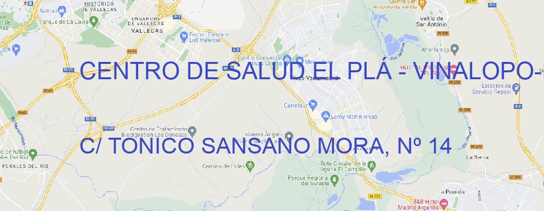 Oficina CENTRO DE SALUD EL PLÁ - VINALOPO Elche/Elx