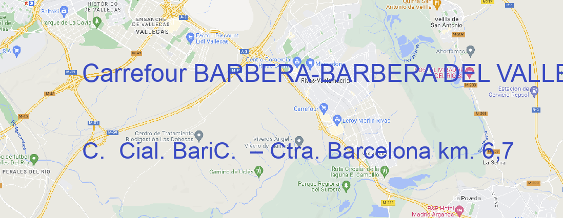 Tienda Carrefour BARBERA BARBERA DEL VALLES
