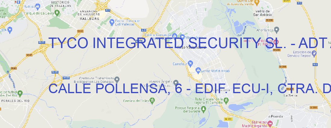Oficina TYCO INTEGRATED SECURITY SL. - ADT ALARMAS LAS ROZAS