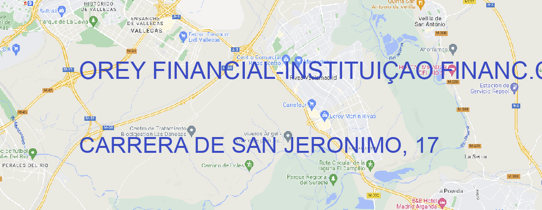 Oficina OREY FINANCIAL-INSTITUIÇAO FINANC.CRED. MADRID