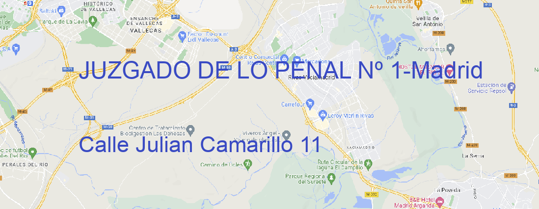 Oficina JUZGADO DE LO PENAL Nº 1 Madrid
