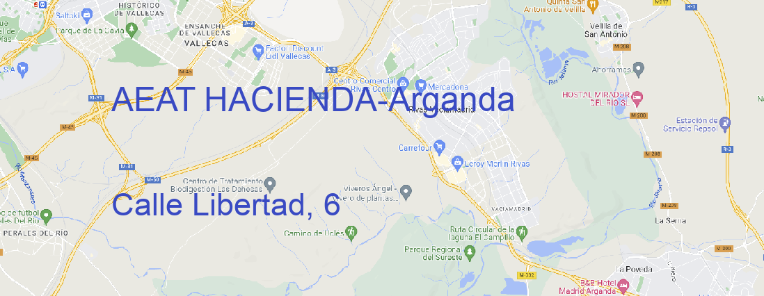 Oficina AEAT HACIENDA Arganda