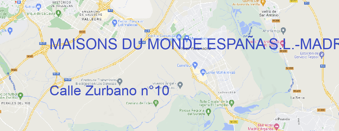 Oficina MAISONS DU MONDE ESPAÑA S.L. MADRID