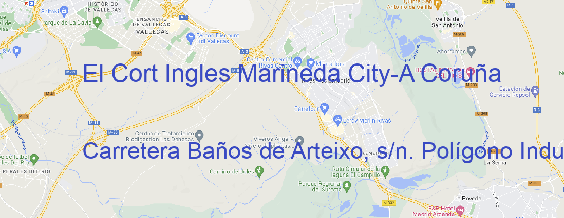 Tienda El Cort Ingles Marineda City A Coruña