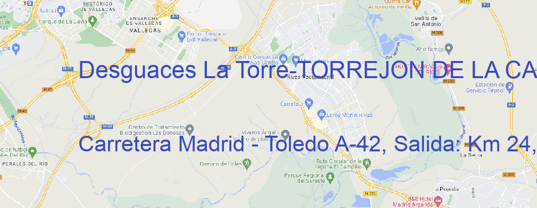 Oficina Desguaces La Torre TORREJON DE LA CALZADA