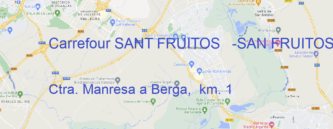 Tienda Carrefour SANT FRUITOS    SAN FRUITOS DEL BAGES