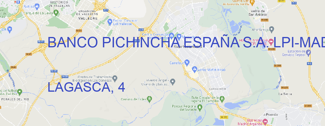 Oficina BANCO PICHINCHA ESPAÑA S.A. LPI MADRID