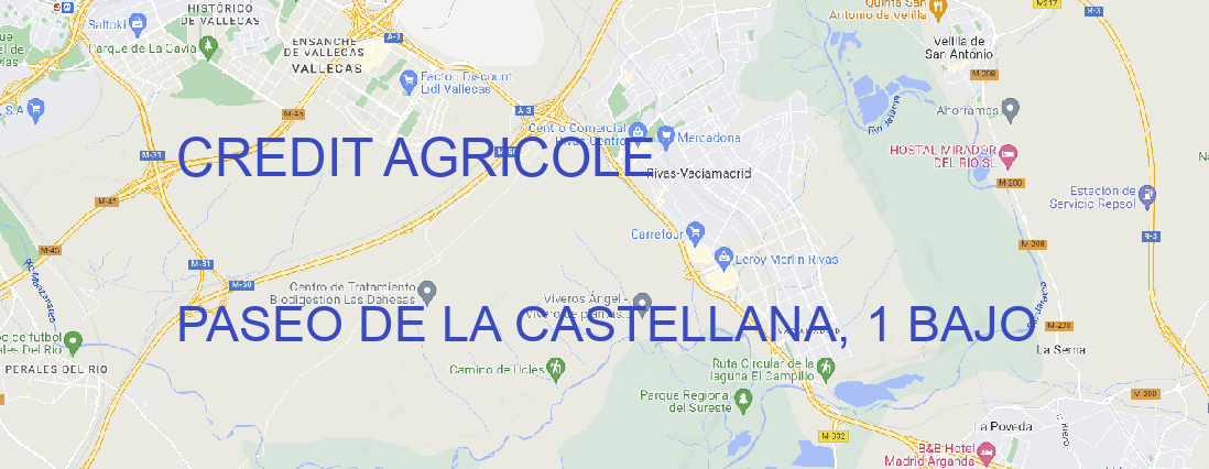 Oficina CREDIT AGRICOLE & FACTORING SUC. ESPAÑA MADRID