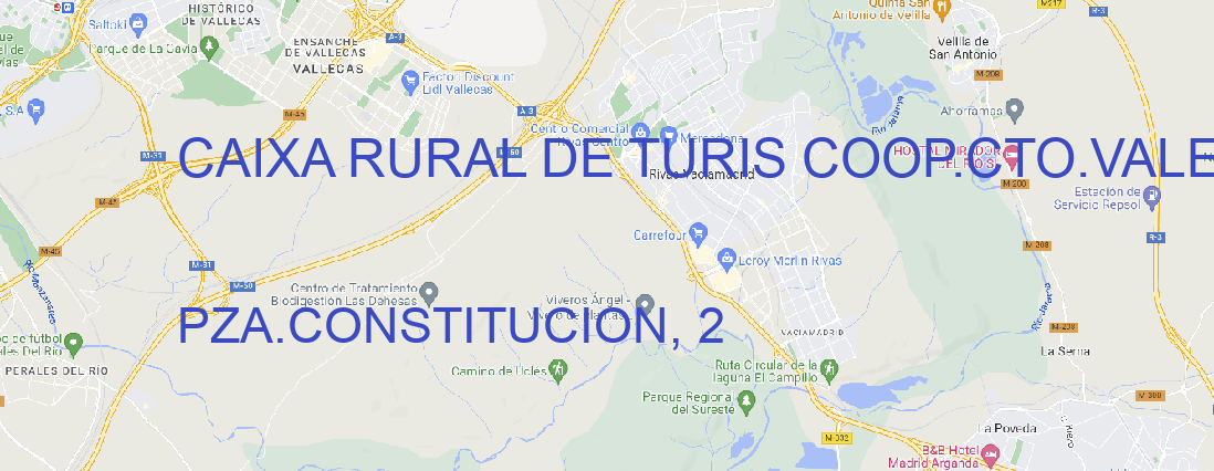 Oficina CAIXA RURAL DE TURIS COOP.CTO.VALENCIANA TURIS (VALENCIA)