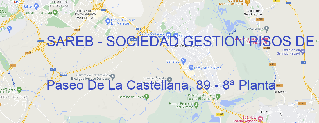 Oficina SAREB - SOCIEDAD GESTION PISOS DE BANCOS MADRID