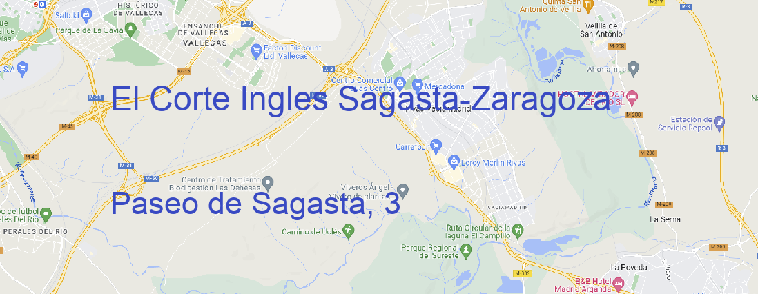 Tienda El Corte Ingles Sagasta Zaragoza