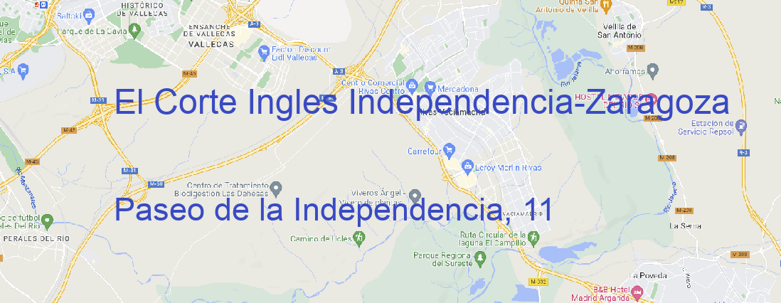 Tienda El Corte Ingles Independencia Zaragoza