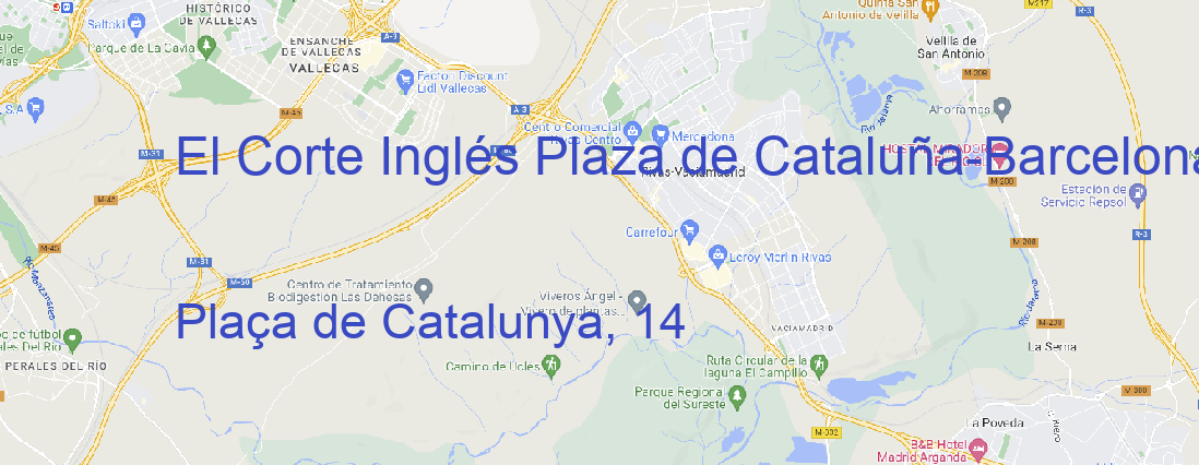 Tienda El Corte Inglés Plaza de Cataluña Barcelona
