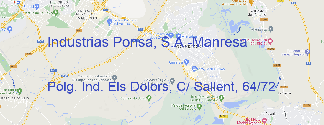 Tienda Industrias Ponsa, S.A. Manresa