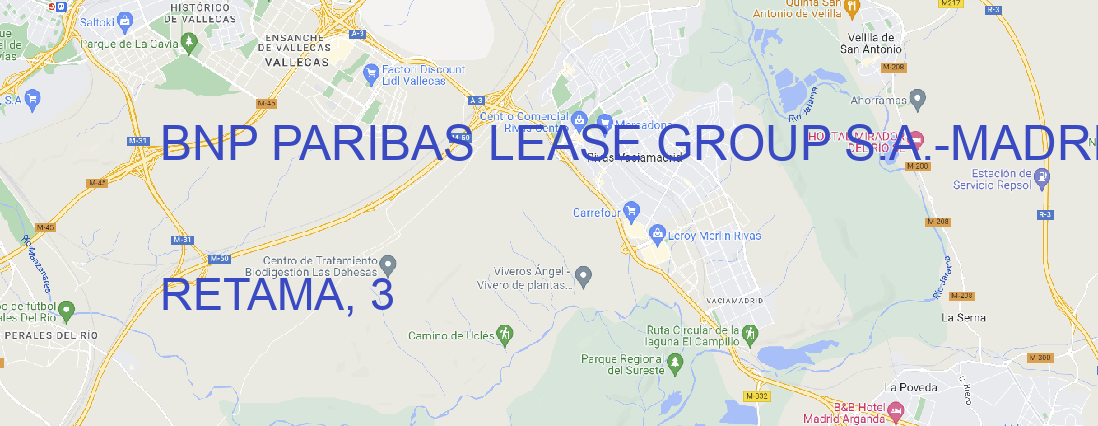 Oficina BNP PARIBAS LEASE GROUP S.A. MADRID